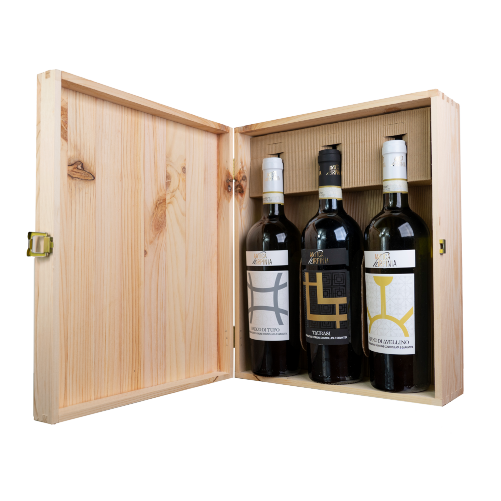 Confezione in legno per 3 bottiglie (0.75L) - immagine 2